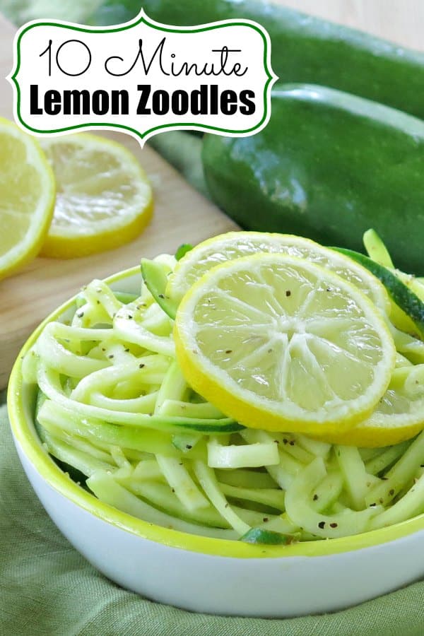 Lemon Garlic Zucchini Noodles In Just 10 Minutes! - The Dinner-Mom