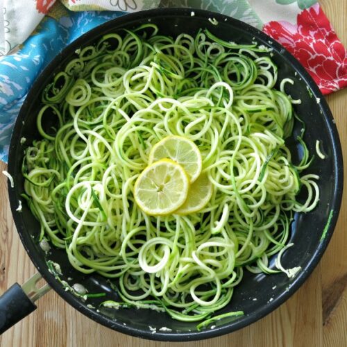 Lemon Garlic Zucchini Noodles in Just 10 Minutes! - The Dinner-Mom