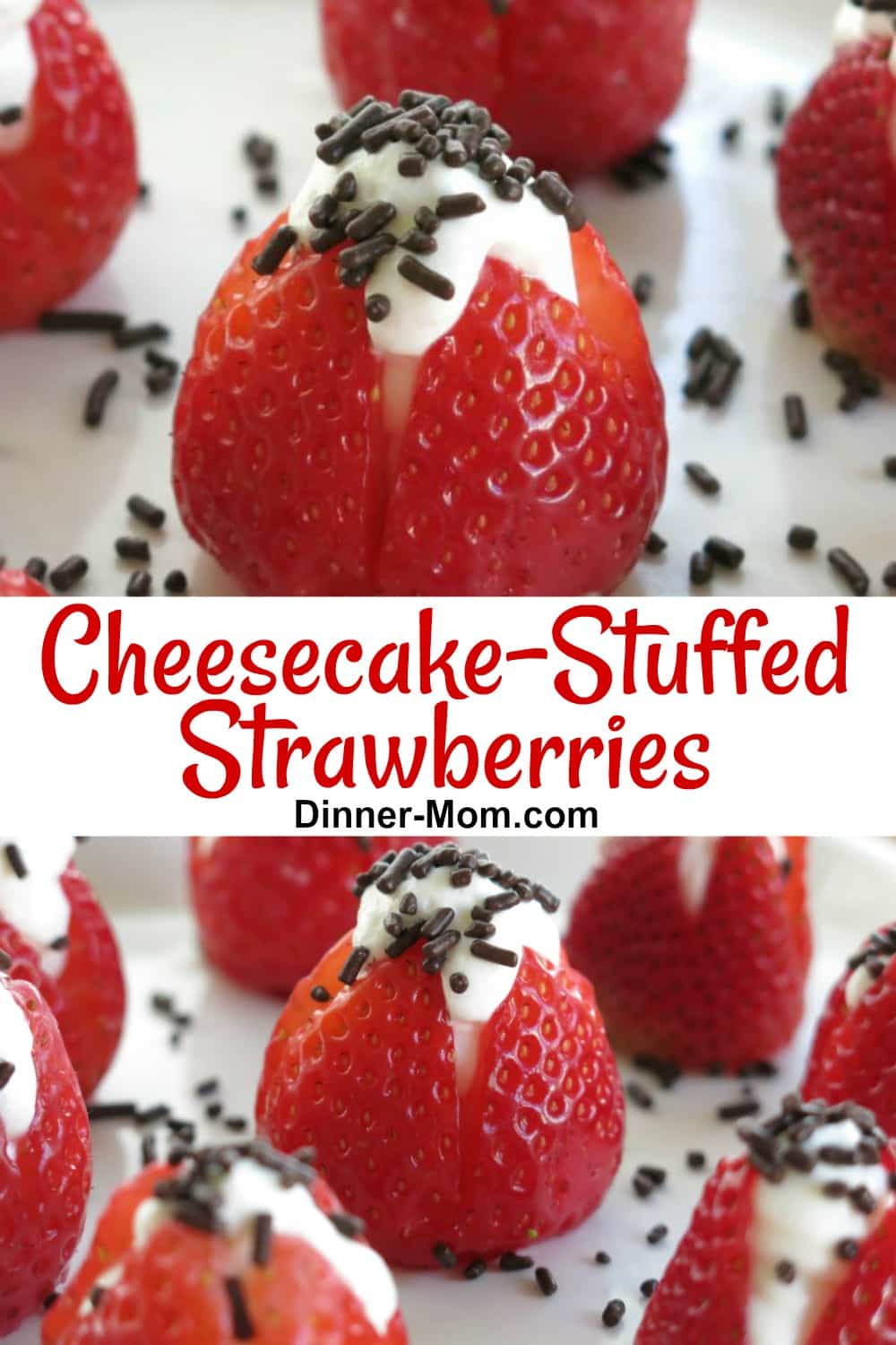 Cheesecake Stuffed Strawberries With No-bake Filling - The Dinner-mom