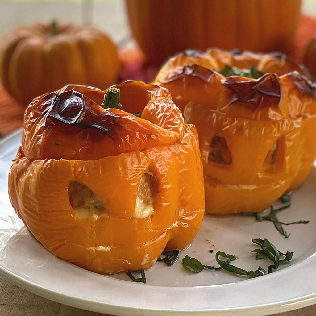 Chicken Meatloaf Stuffed Peppers - The Dinner-Mom