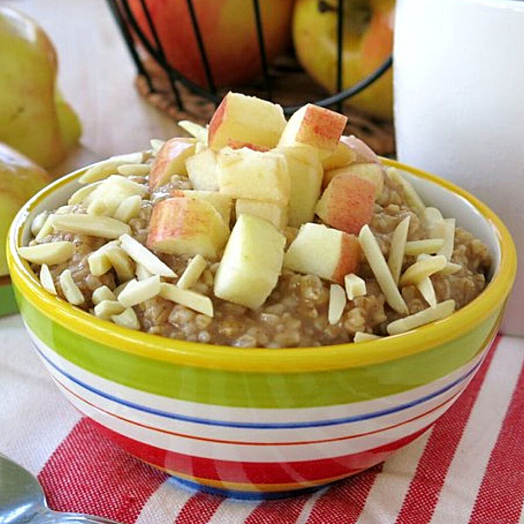 Steel Cut Oatmeal Crock Pot Directions The Dinner Mom   Steel Cut Oatmeal Apples Recipe High 1024x1024 