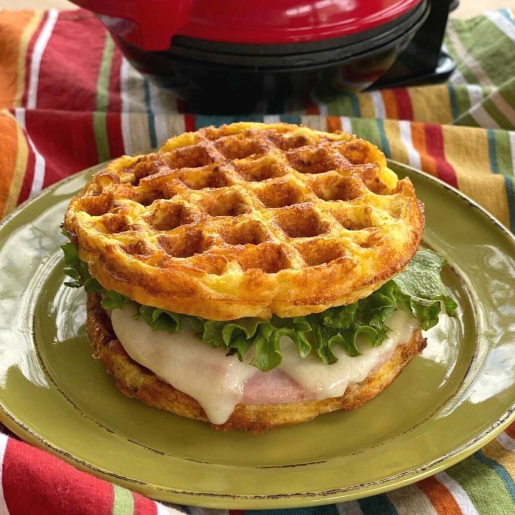 Cauliflower Waffles 3 Ingredient Chaffles The Dinner Mom